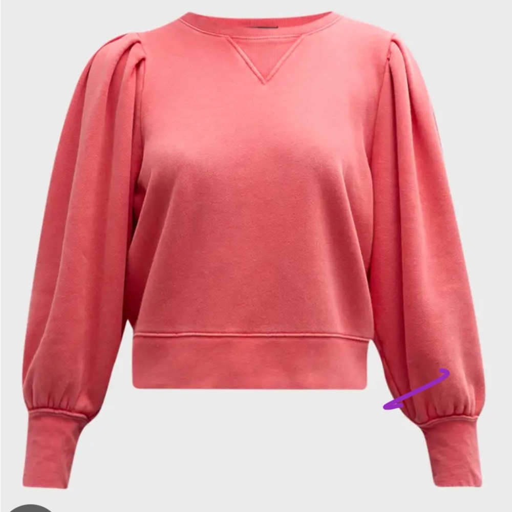 RAILS Tiffany Cherry Red Puff Sleeve Sweatshirt